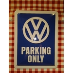 plaque parking only volkswagen