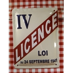 plaque déco de bar licence IV