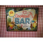 plaque déco bar cocktail