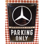 plaque déco mercedes parking only
