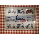 plaque métal scooter vespa italia