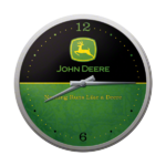 horloge murale vintage john deere logo vert et noir