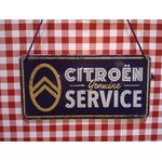 plaque métal à suspendre citroen