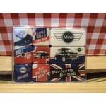 magnets émaillés déco mini cooper