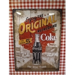 plaque métal publicitaire coca cola
