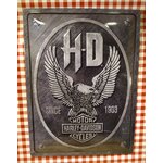 plaque murale déco harley davidson
