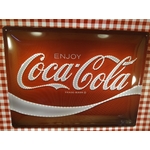 plaque murale publicitaire coca-cola