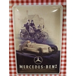 plaque déco vintage rétro mercedes-benz