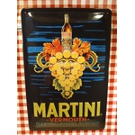 plaque murale métal publicitaire déco martini vermouth