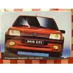 magnet frigo publicitaire 205 gti