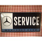 plaque métal publicitaire mercedes-benz service