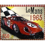 plaque déco le mans 1965 rétro vintage