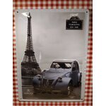 plaque métal murale citroën 2 cv