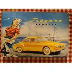 plaque métal pin-up renault fregate vintage rétro