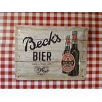 plaque métal déco publicitaire bière becks rétro vintage