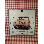 horloge métal murale publicitaire déco renault dauphine