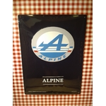 plaque métal déco murale publicitaire renault alpine logo