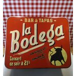 boite métal rangement la bodega rétro vintage