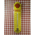 thermomètre émaillé publicitaire déco huiles shell