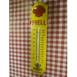 thermomètre émaillé shell déco garage rétro vintage
