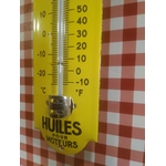 thermomètre émaillé mural huiles shell déco publicitaire garage