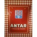 plaque publicitaire émaillée antar déco garage