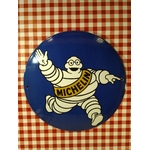 plaque émaillée publicitaire michelin
