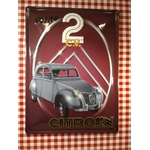 plaque métal publicitaire citroen 2cv