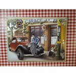 plaque métal publicitaire citroen traction coupé