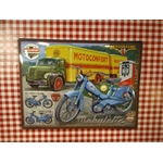 plaque métal publicitaire motoconfort