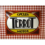 plaque émaillée moto terrot