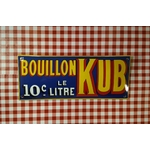 plaque émaillée publicitaire bouillon kub
