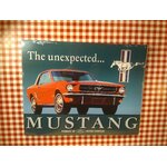 plaque métal ford mustang déco publicitaire vintage