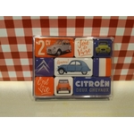 coffret magnets émaillés citroen 2cv