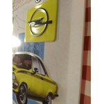 plaque métal déco opel manta gt publicitaire
