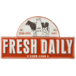 plaque-metallique-milk-fresh-daily
