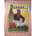plaque métal chocolat banania tirailleur vintage