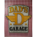 plaque métal déco dads garage