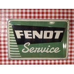 plaque métal déco tracteur fendt service