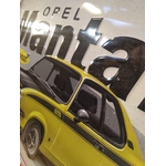 plaque métal deco opel manta rétro vintage
