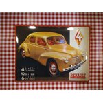 plaque métal déco publicitaire renault 4CV
