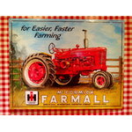 plaque tracteur mc cormick farmall rétro usa