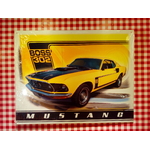 plaque métal ford mustang boss