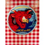 plaque émaillée ronde la vache qui rit