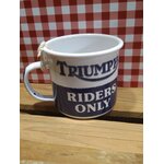 mug émaillé publicitaire moto triumph