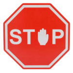 panneau signalisation déco stop métal à suspendre