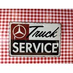 plaque déco publicitaire mercedes truck