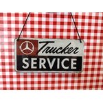 plaque à suspendre mercedes trucker service