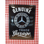 plaque déco publicitaire mercedes truck