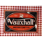 plaque publicitaire déco vauxhall